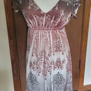 Sparkly beaded cocktail dress